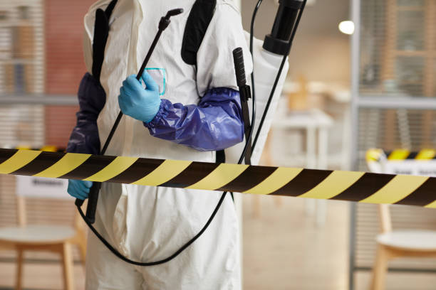 Professional Biohazard Cleanup technician working in Montrose, MI